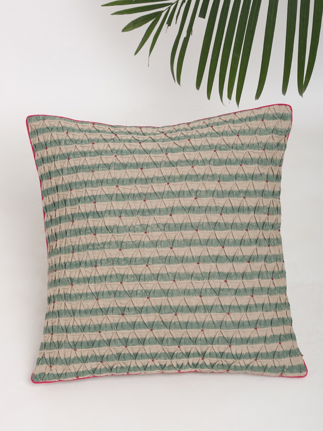 

Fabindia Blue & Beige Square Cushion Covers