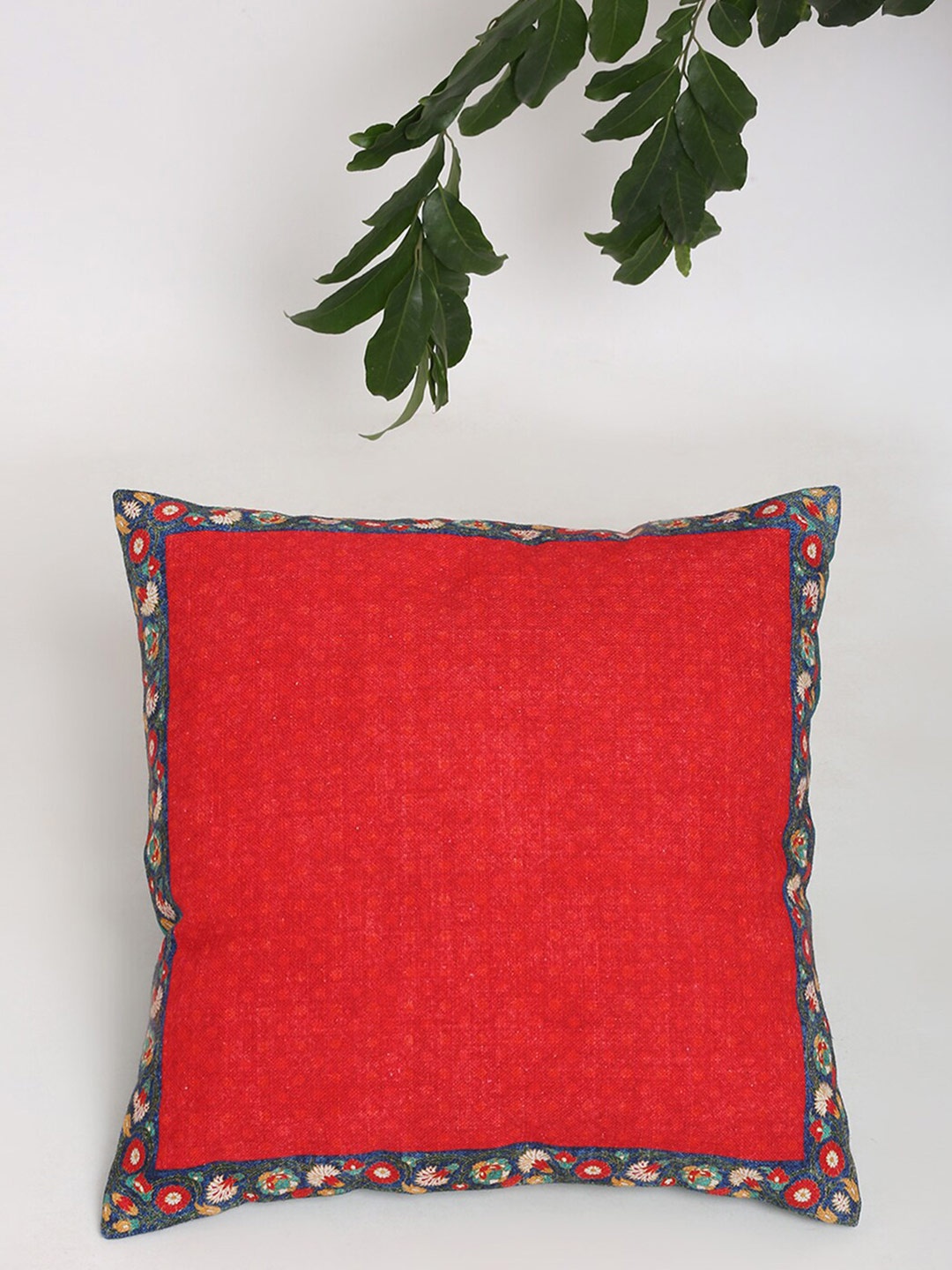 

Fabindia Red & Green Square Cushion Covers