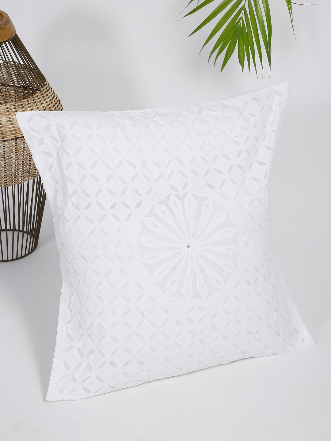 

Fabindia White Square Cushion Covers