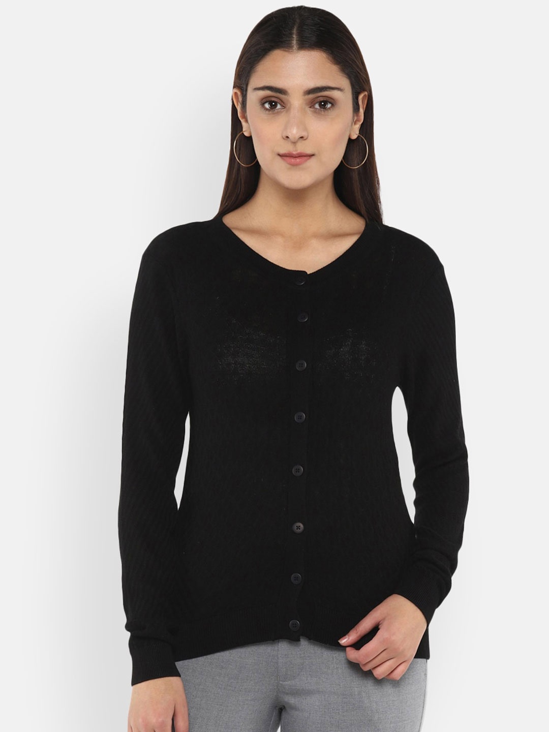 

LAMOURE BY RED CHIEF Women Black Cardigan