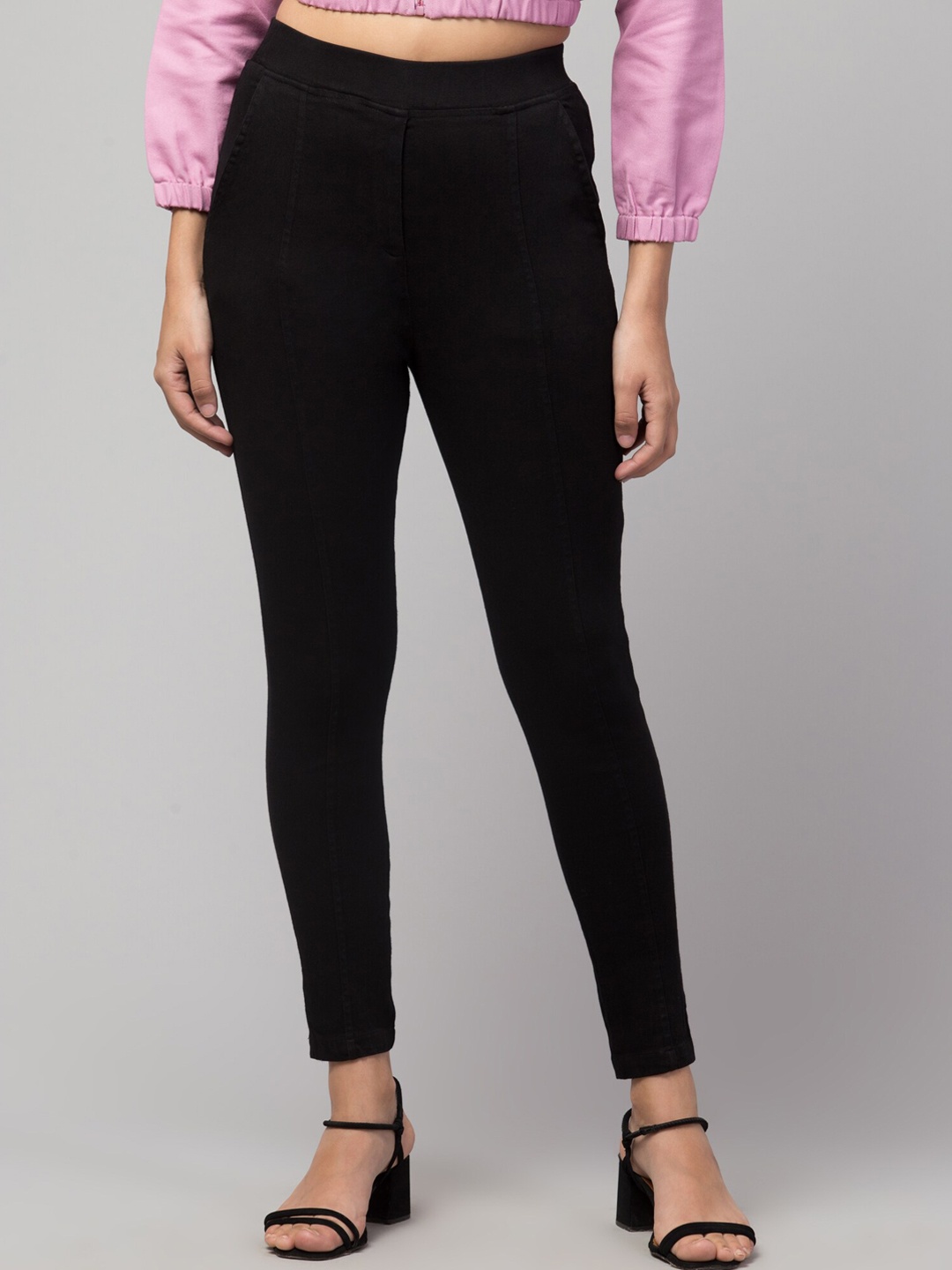 

Orchid Blues Women Black High-Rise Jeggings