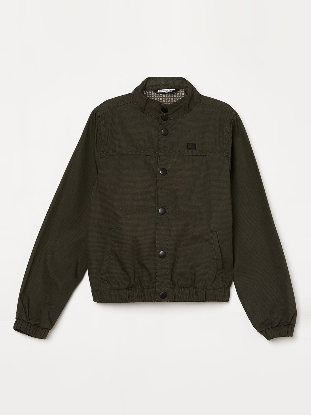 

Fame Forever by Lifestyle Boys Olive Green Bomber with Embroidered Jacket