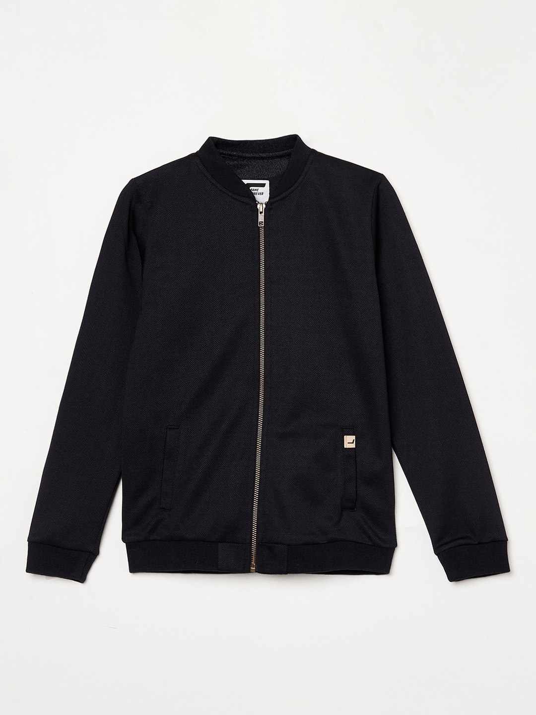 

Fame Forever by Lifestyle Boys Navy Blue Solid Bomber Jacket
