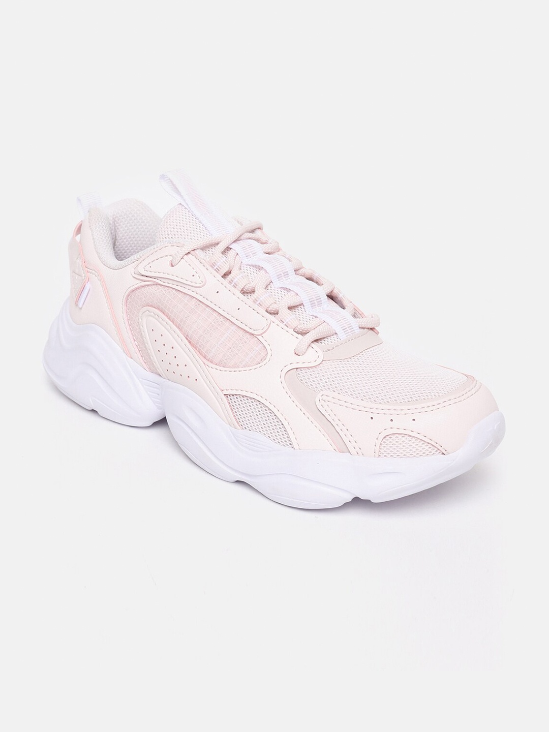 

Xtep Women Pink Training or Gym Non-Marking Chunky Shoes