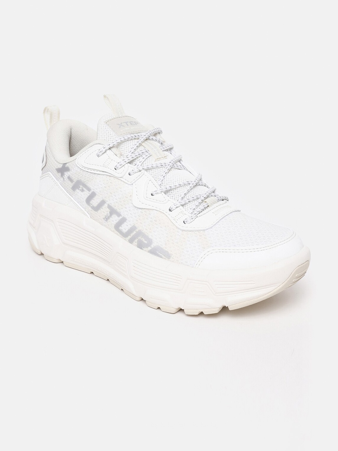 

Xtep Women Beige Textile Training or Gym Non-Marking Shoes