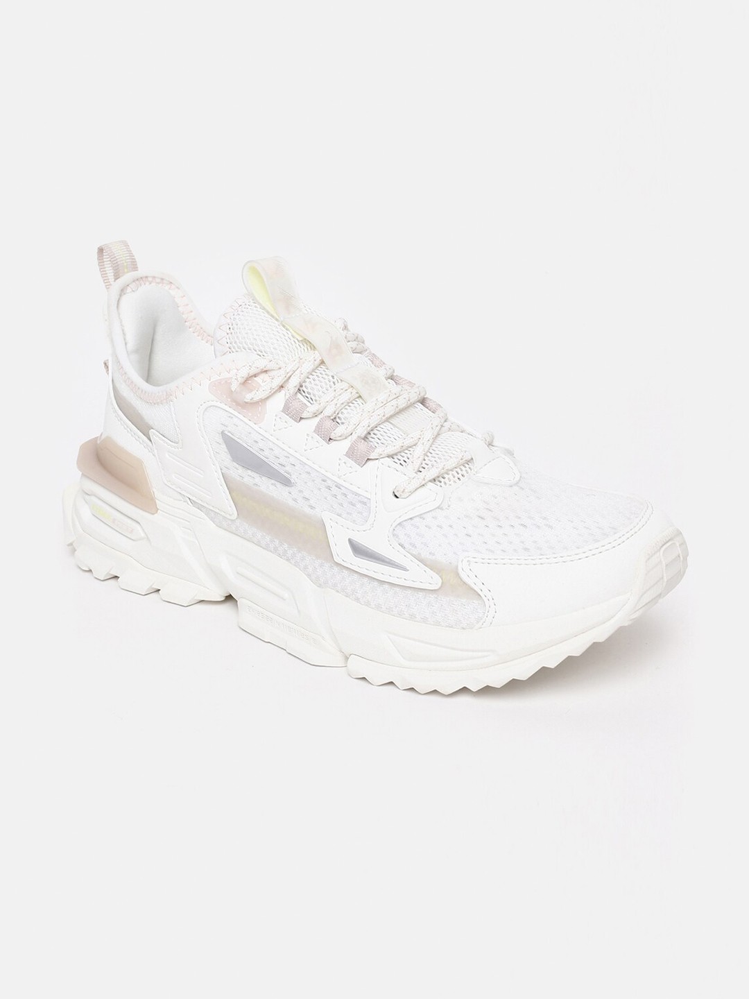 

Xtep Women Beige Textile Training or Gym Non-Marking Shoes