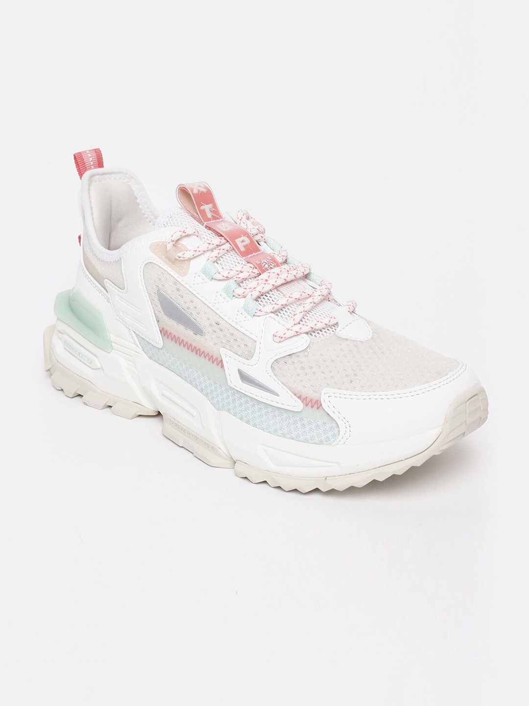 

Xtep Women Beige Textile Training or Gym Non-Marking Shoes