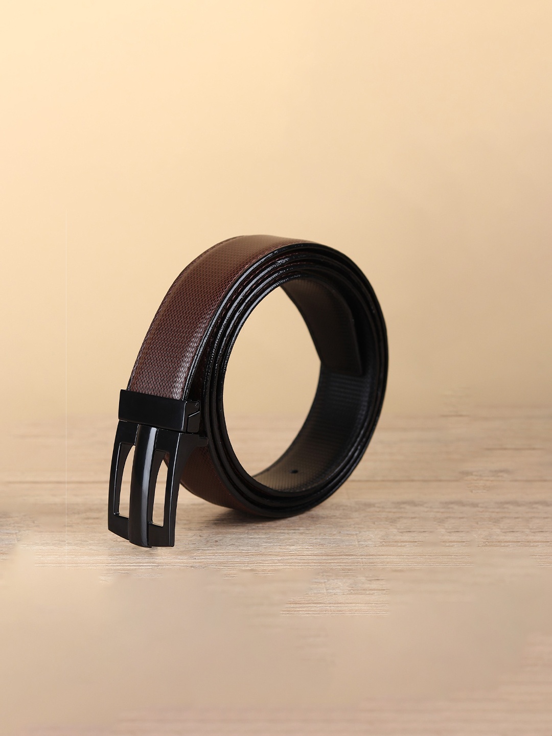 

Kastner Men Black Textured Formal Belt