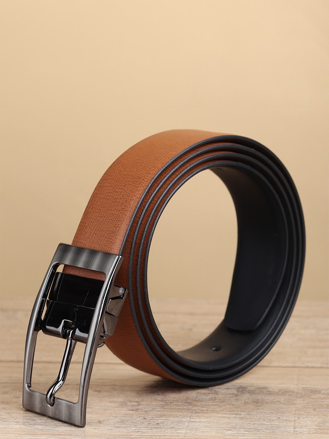 

Kastner Men Black & Tan Formal Reversible Belt