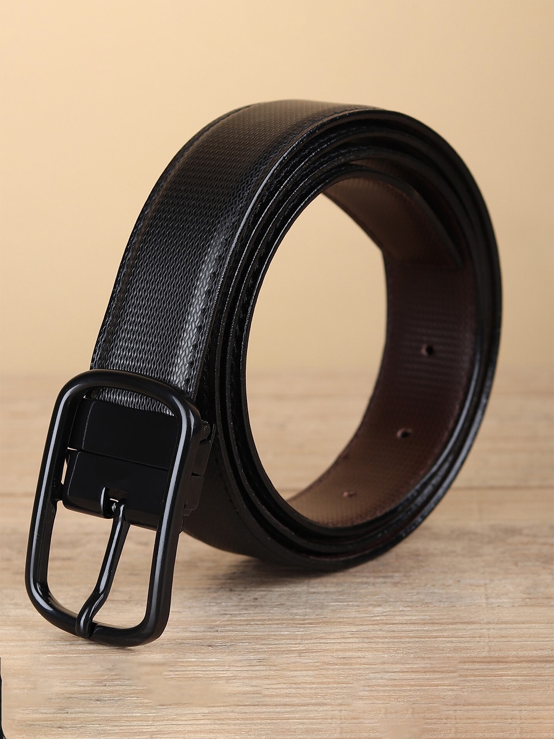 

Kastner Men Black & Brown Textured Reversible Formal Belt