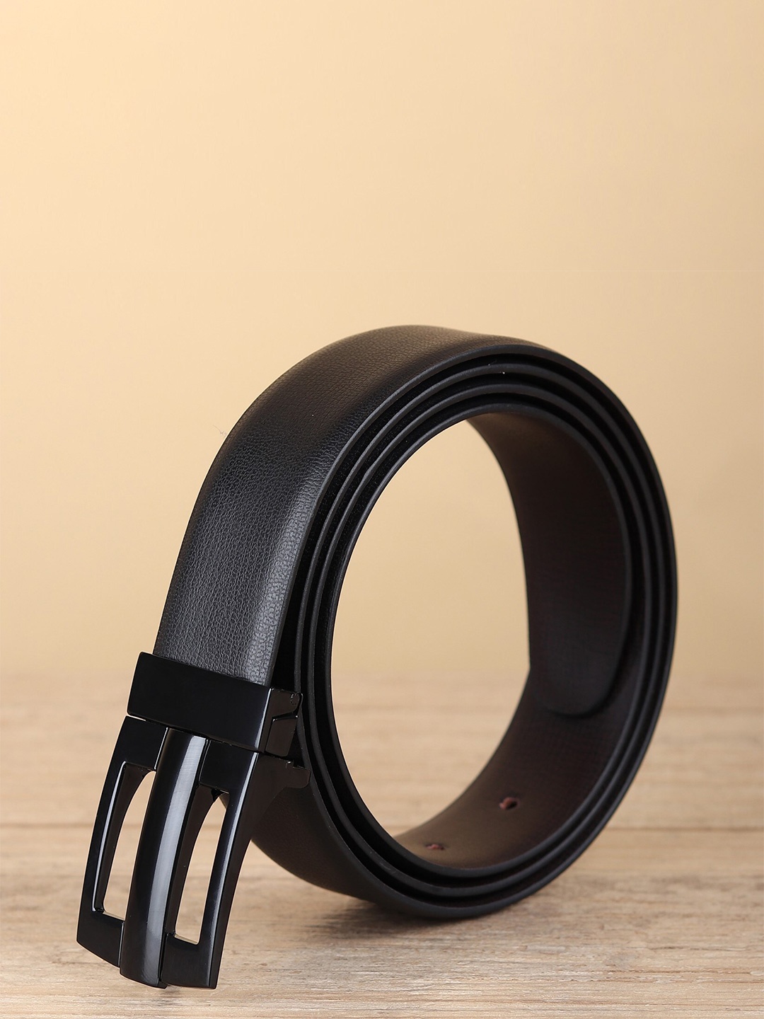 

Kastner Men Brown & Brown Textured Reversible Formal Belt