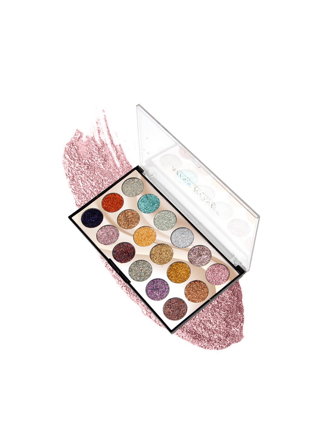 

MISS ROSE 18 Color Glitter Eyeshadow Palette 7001-83 M2, Multi