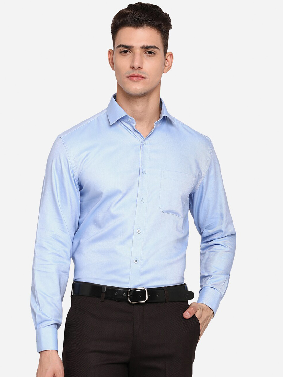 

JADE BLUE Men Blue Opaque Formal Shirt