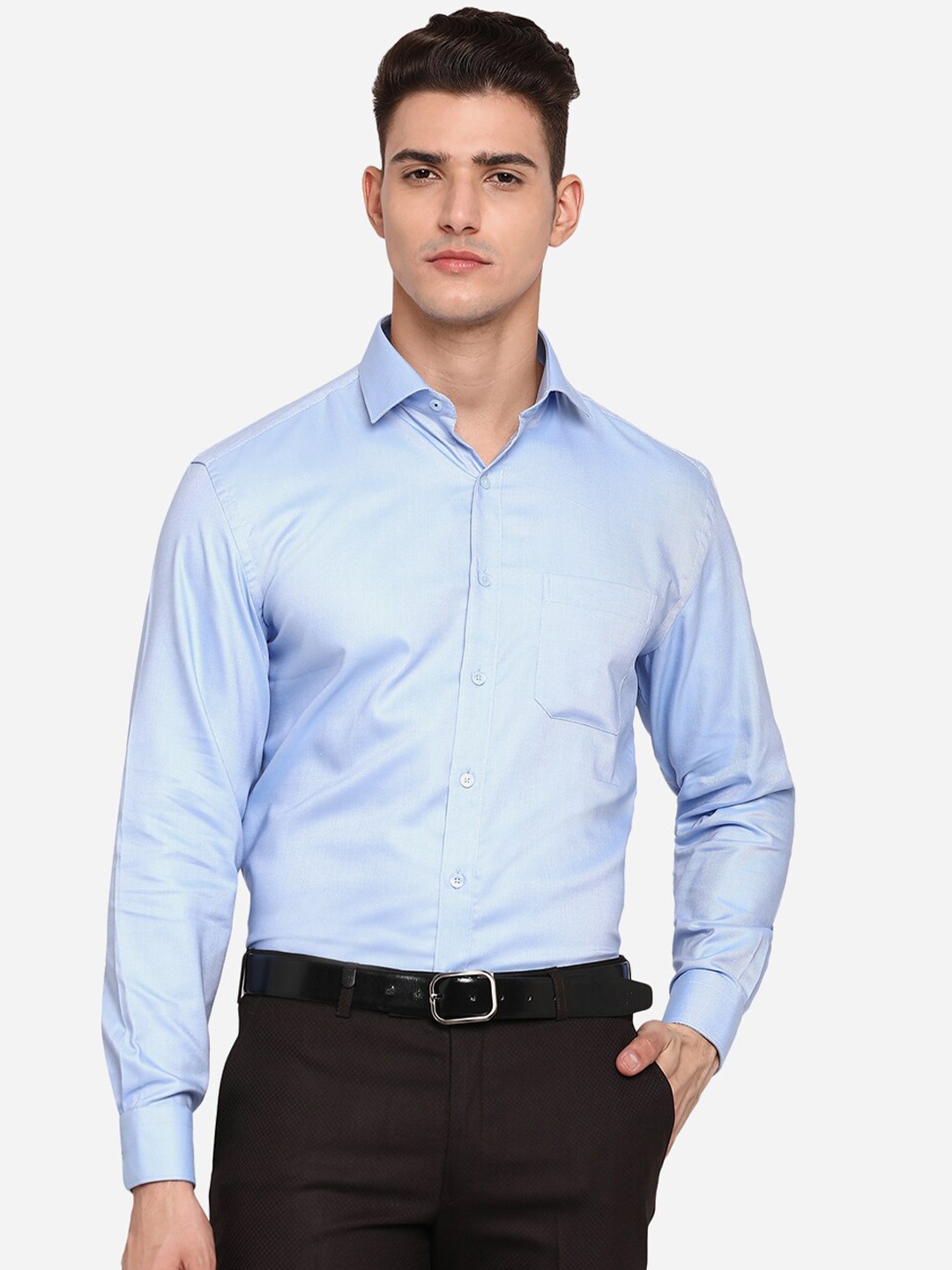 

JADE BLUE Men Blue Opaque Formal Shirt