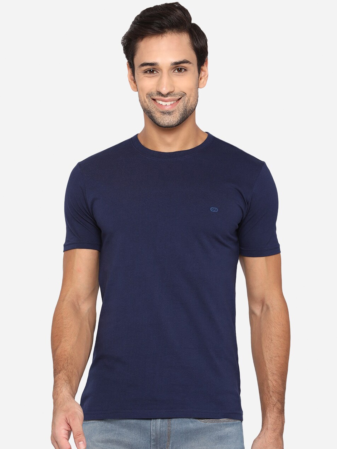 

JADE BLUE Men Blue Slim Fit T-shirt