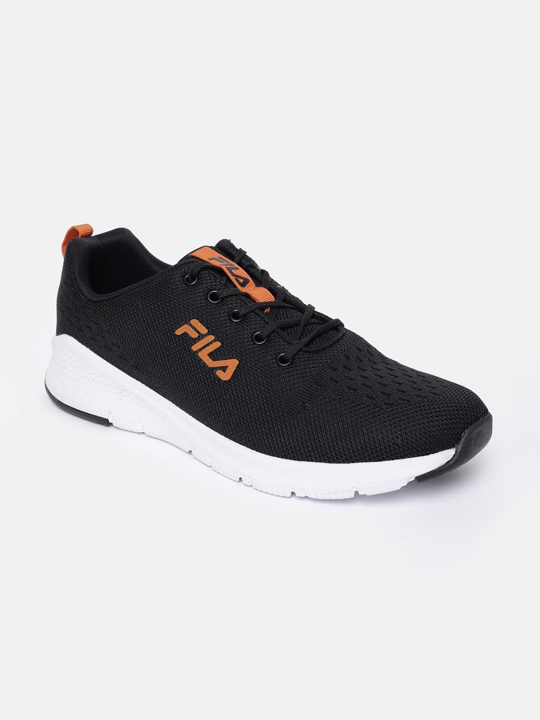 

FILA Men Black Mesh Running Shoes