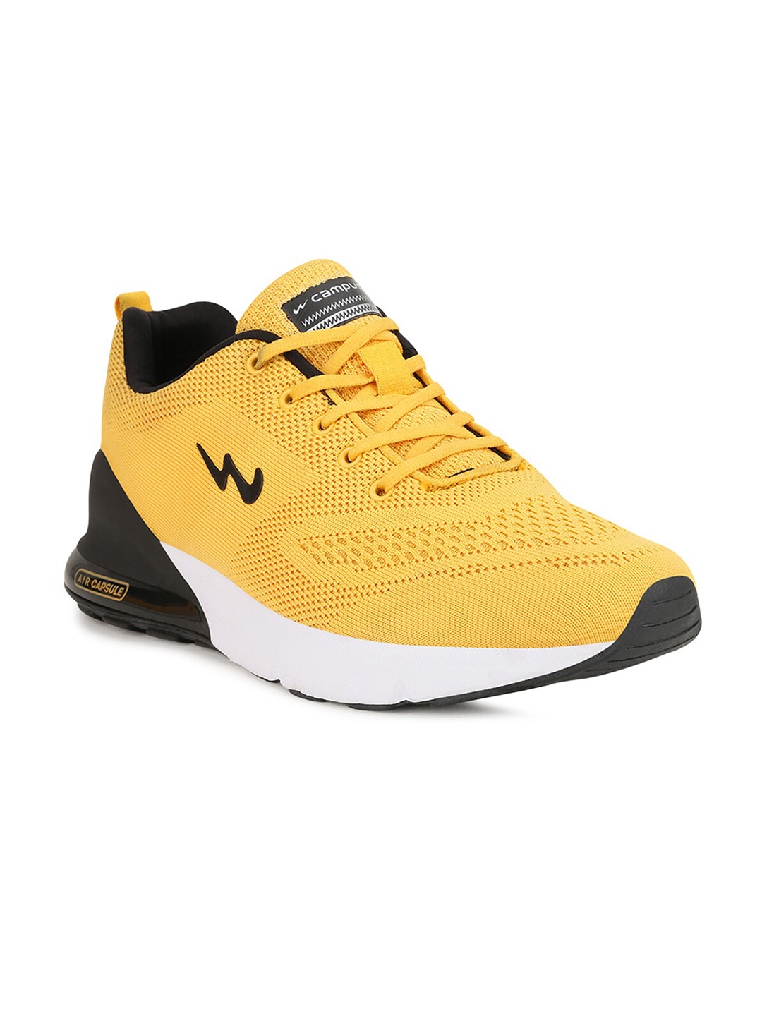 

Campus Men Yellow Mesh Running Shoes