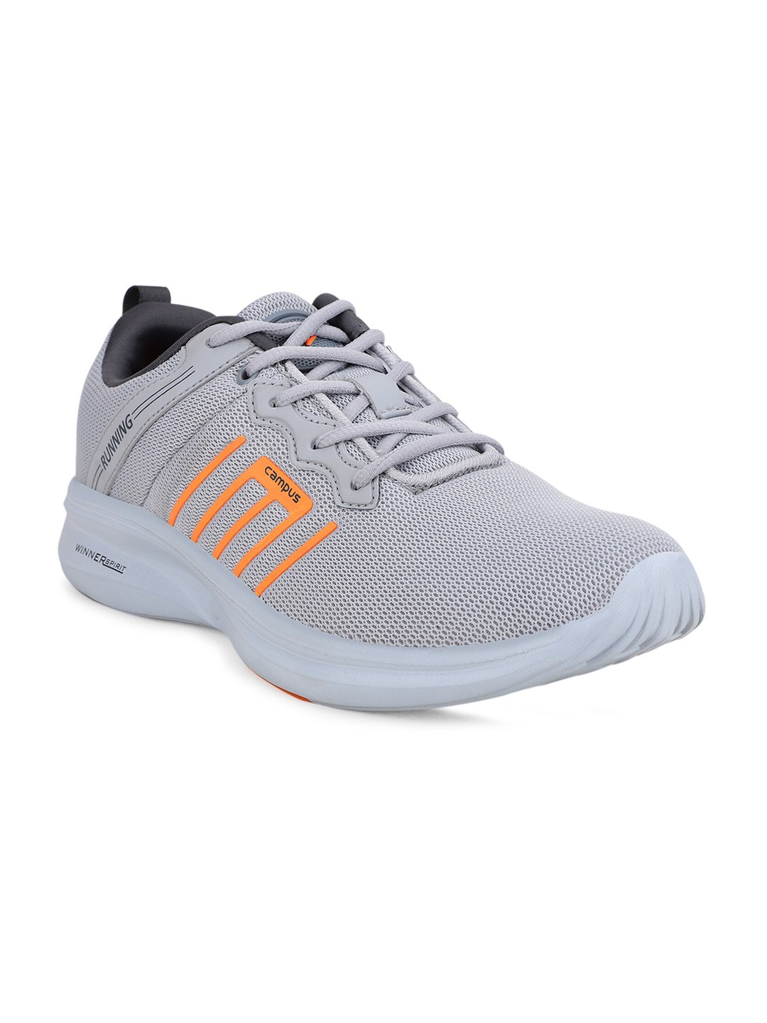 

Campus Men Grey Mesh Running Shoes
