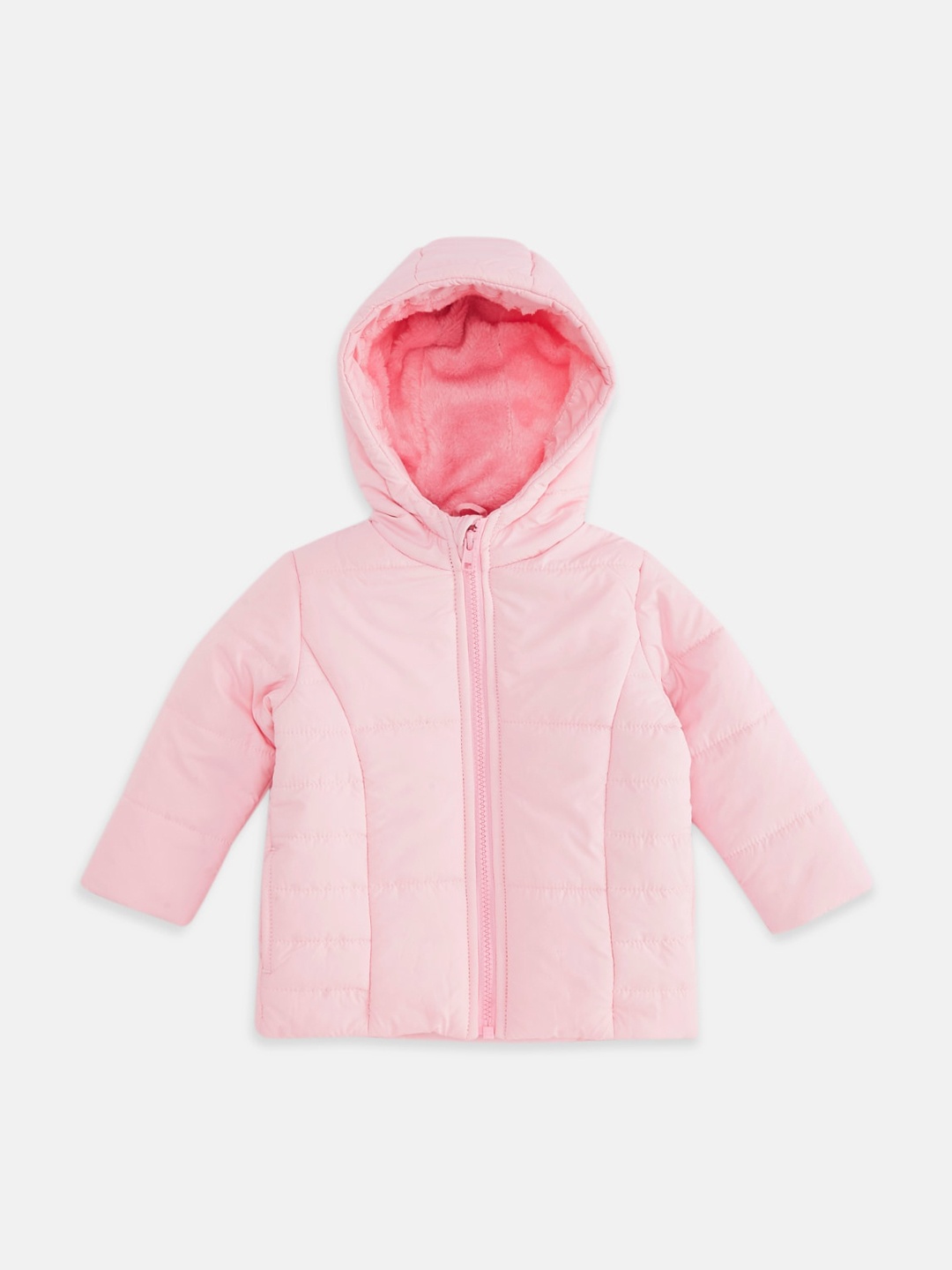 

Pantaloons Baby Girls Pink Padded Jacket