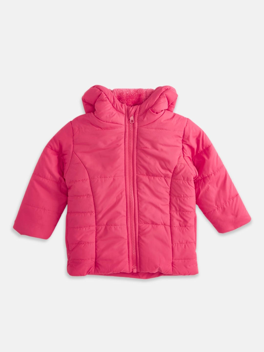 

Pantaloons Baby Girls Pink Padded Jacket