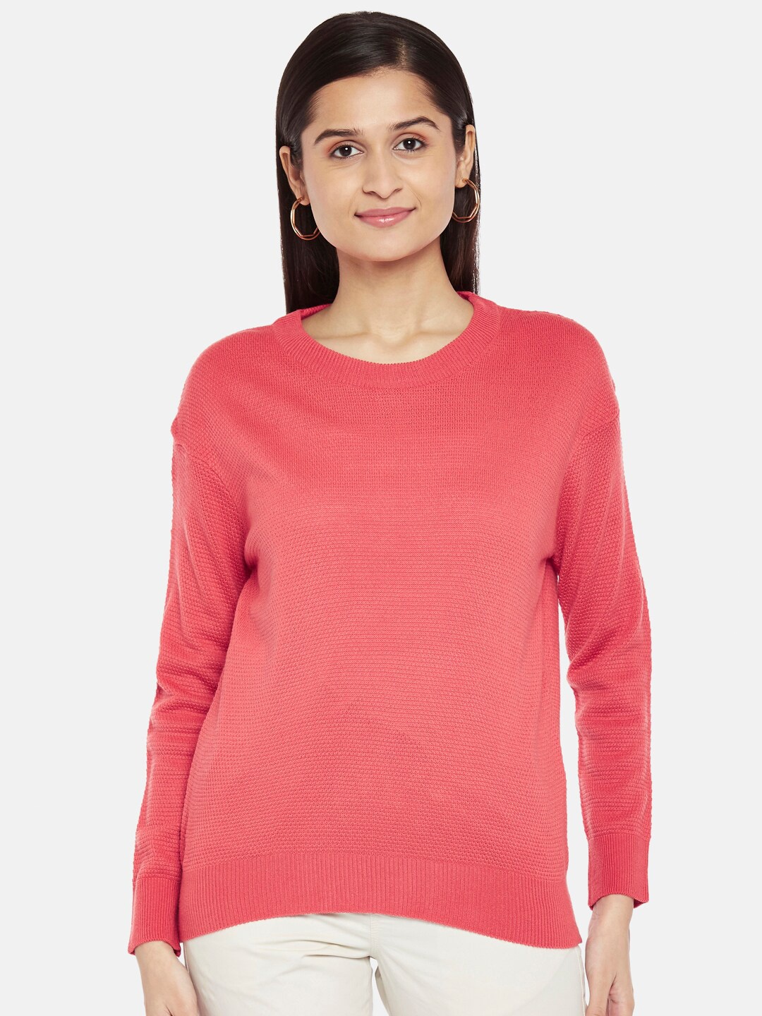 Honey by Pantaloons Women Coral Pullover