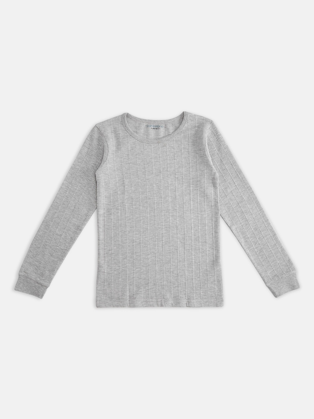 

Pantaloons Junior Kids Boys Grey Thermal Top, Grey melange