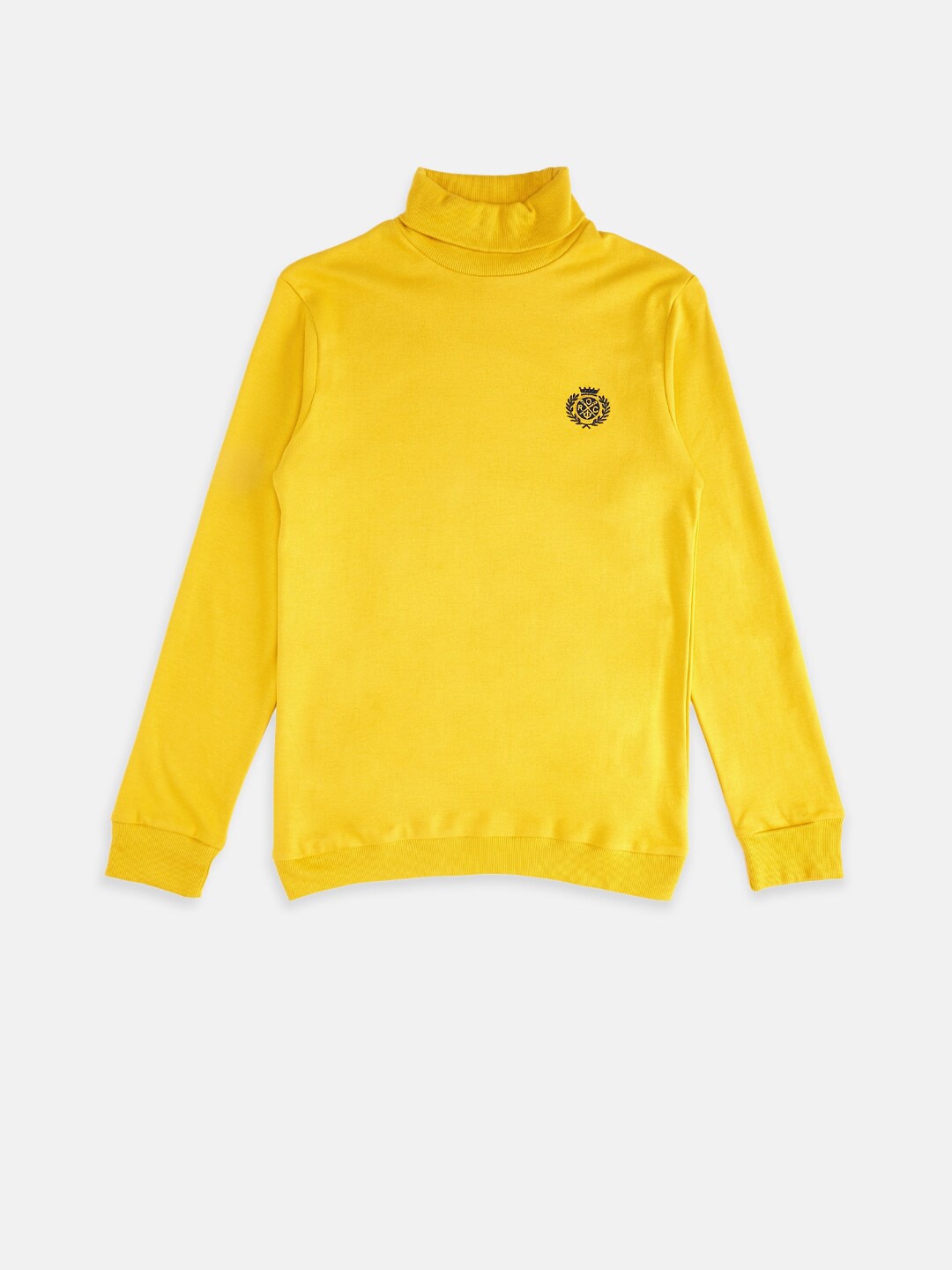 

Pantaloons Junior Boys Mustard Yellow Pure Cotton Sweatshirt