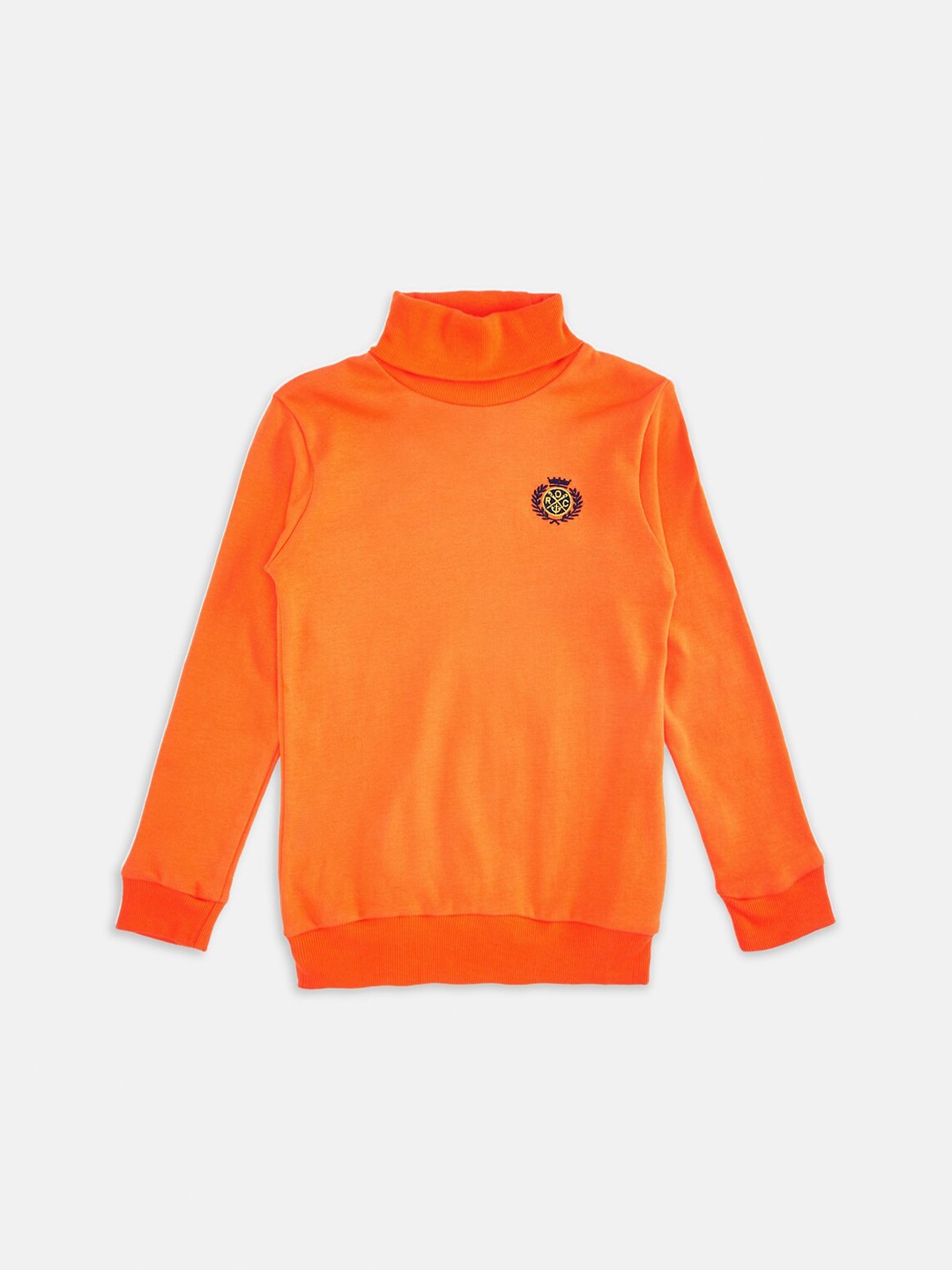 

Pantaloons Junior Boys Orange Pure Cotton Sweatshirt