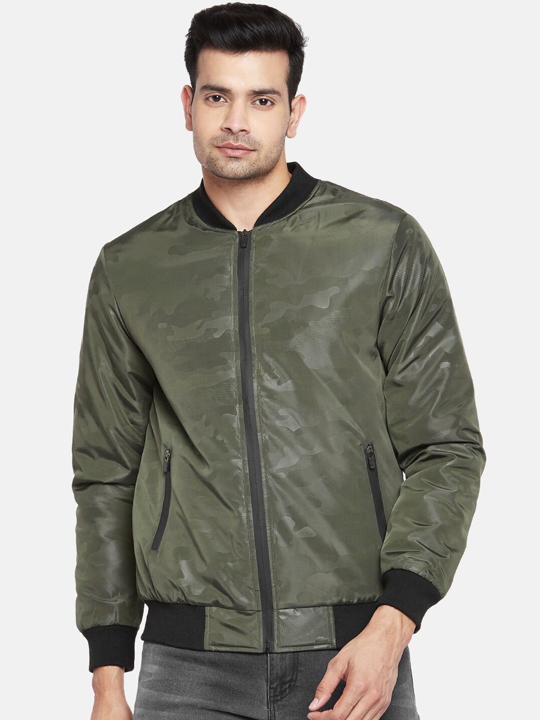 

People Men Multicoloured Bomber Jacket, Multi