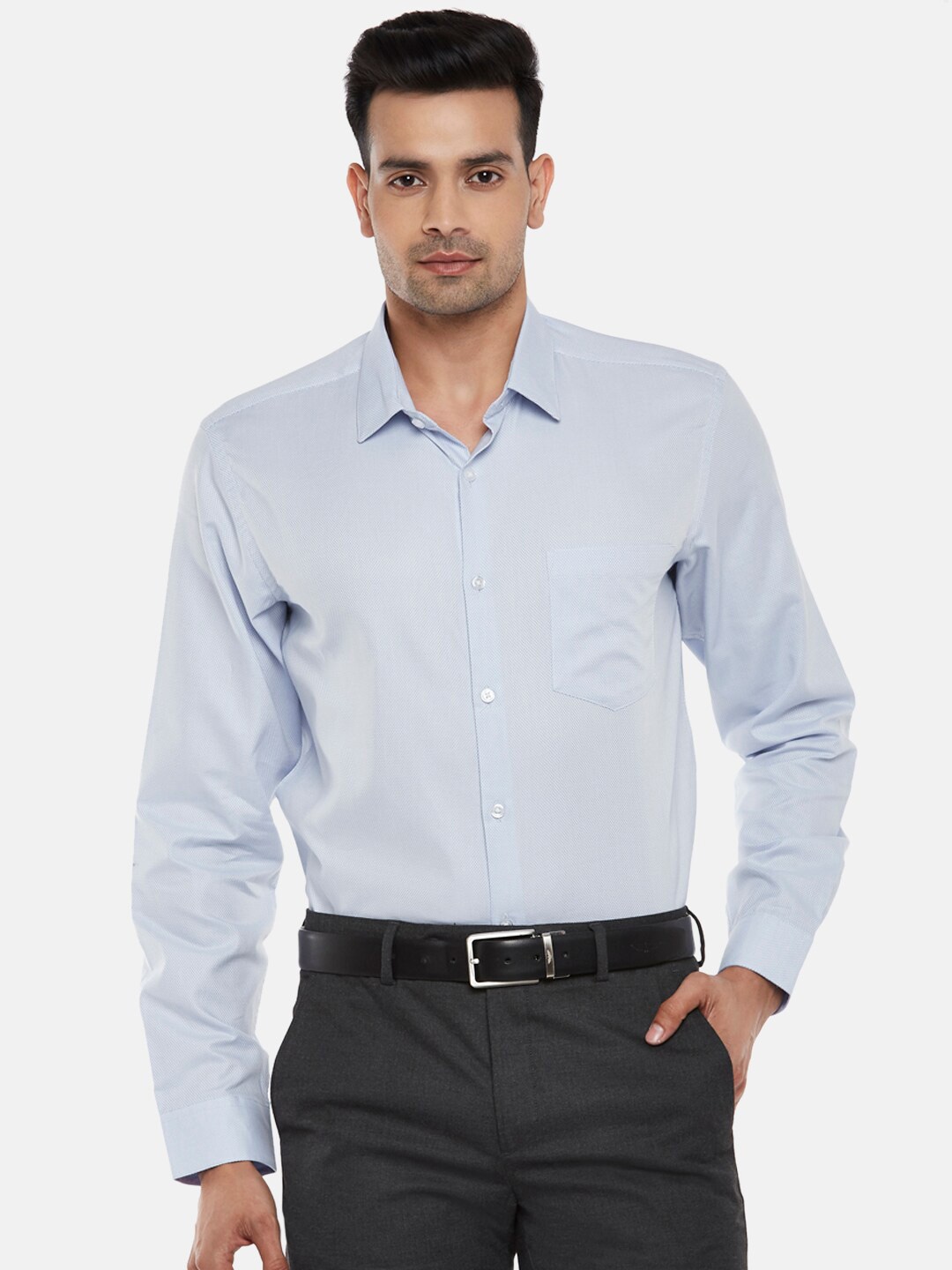 

BYFORD by Pantaloons Men Blue Slim Fit Opaque Formal Shirt