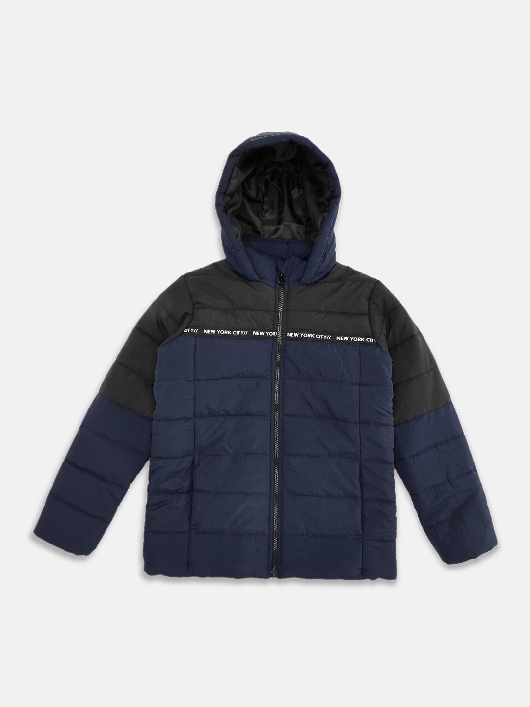 

Pantaloons Junior Boys Navy Blue Padded Jacket