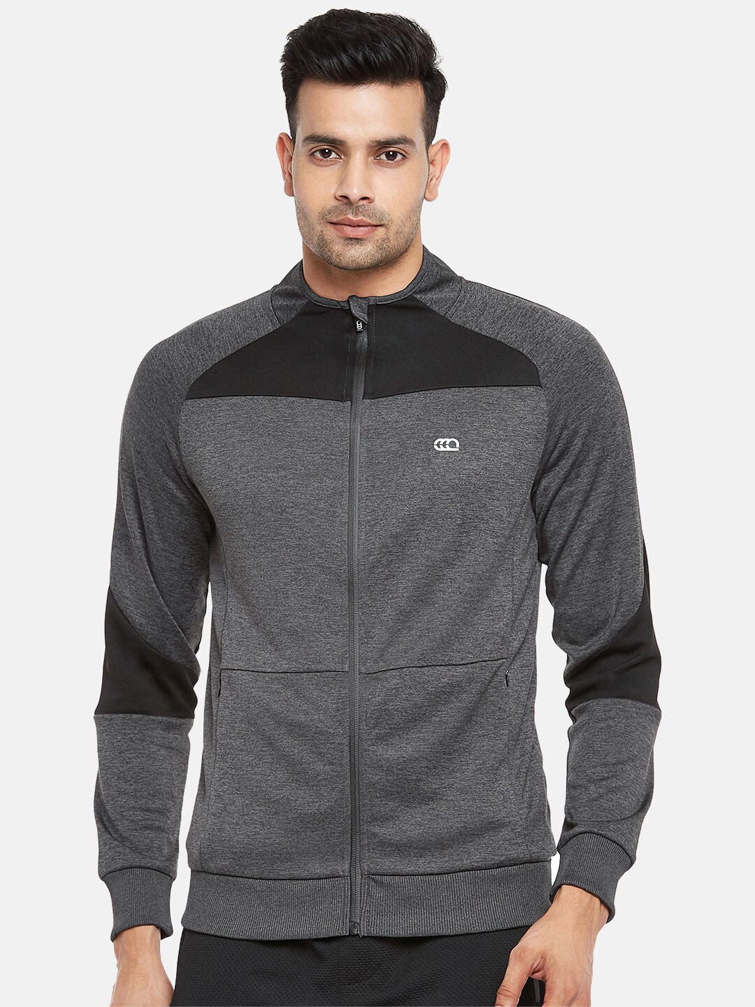 

Ajile by Pantaloons Men Grey Front-Open Sweatshirt