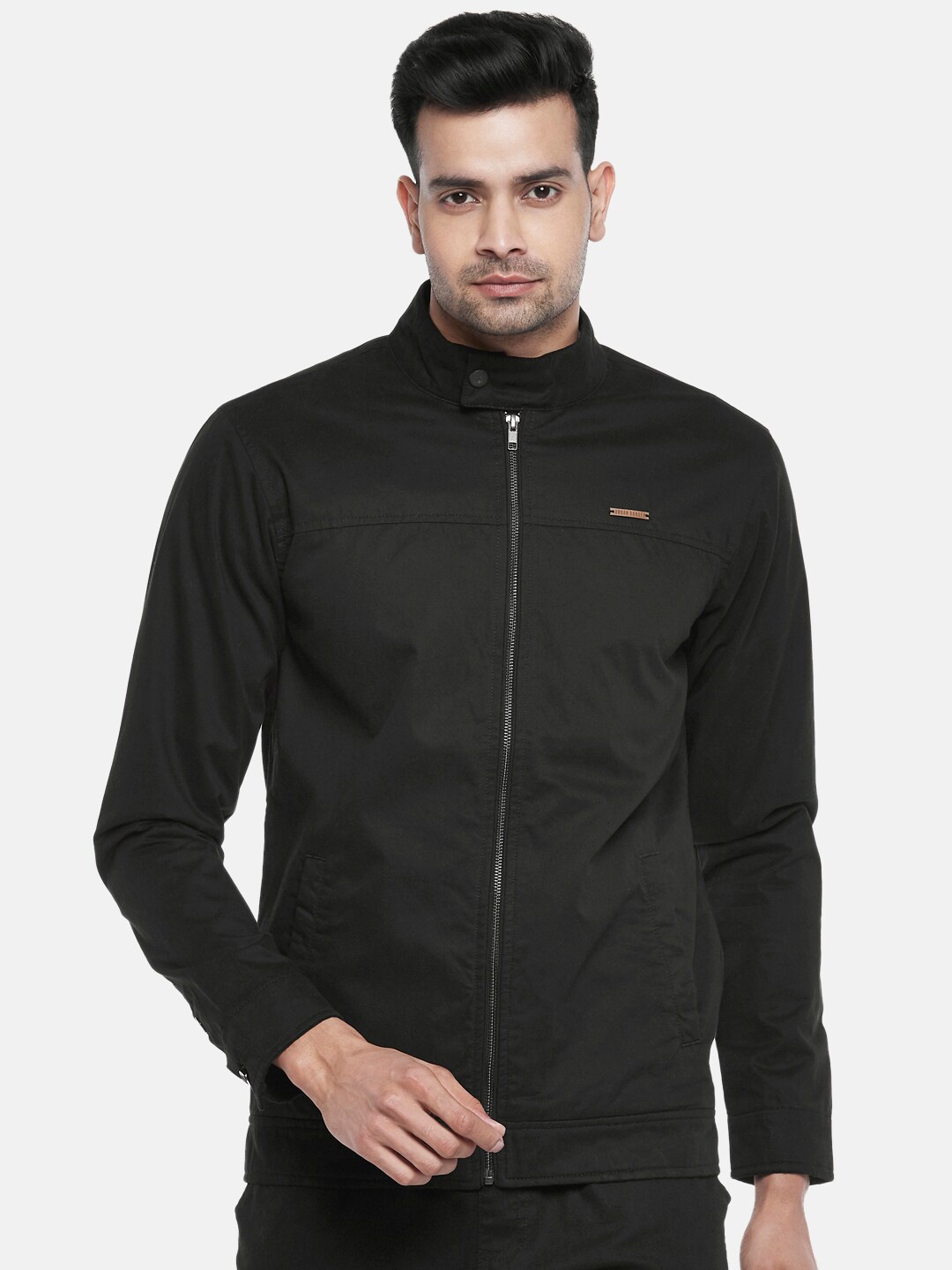 

Urban Ranger by pantaloons Men Black Bomber Jacket