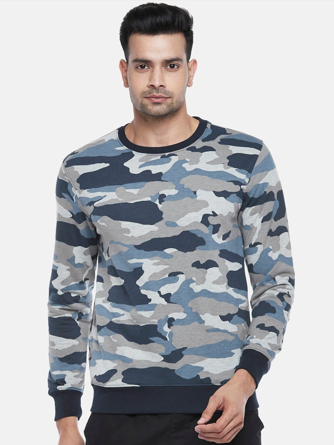 

Urban Ranger by pantaloons Men Gold-Toned Printed Sweatshirt