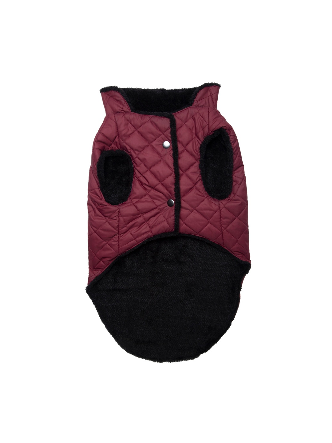 

Lulala Maroon & Black Quilted Dog Winter Jacket