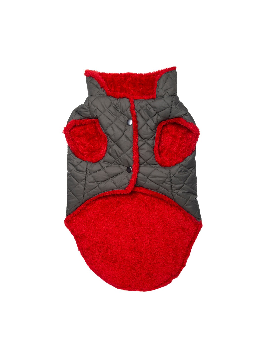 

Lulala Olive Green & Red Colorblocked Dog Jacket