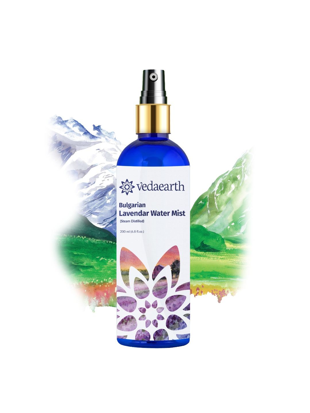 

VEDAEARTH Lavender Water Face Mist 200ml, Blue