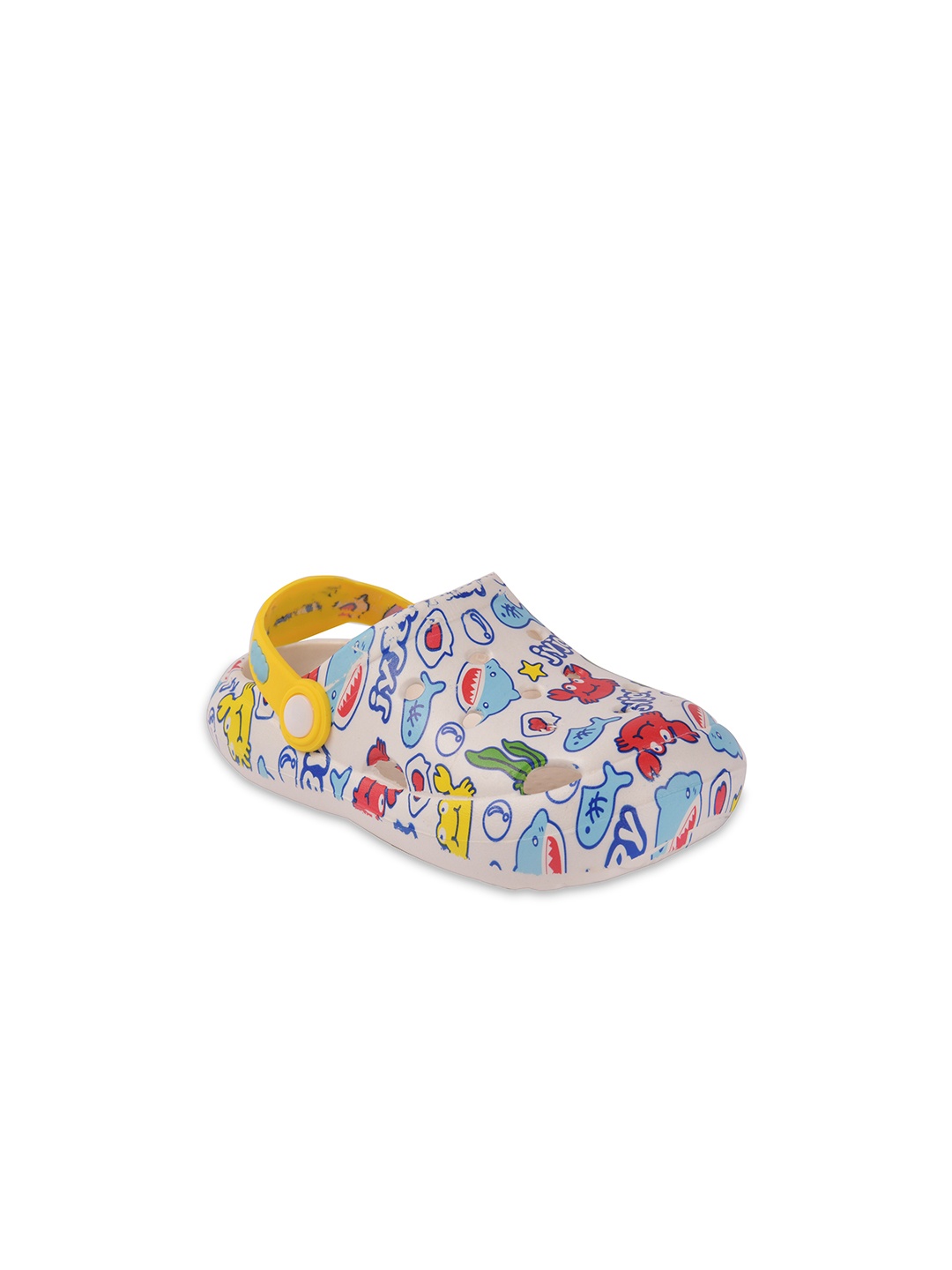 

Yellow Bee Kids White & Yellow Clogs