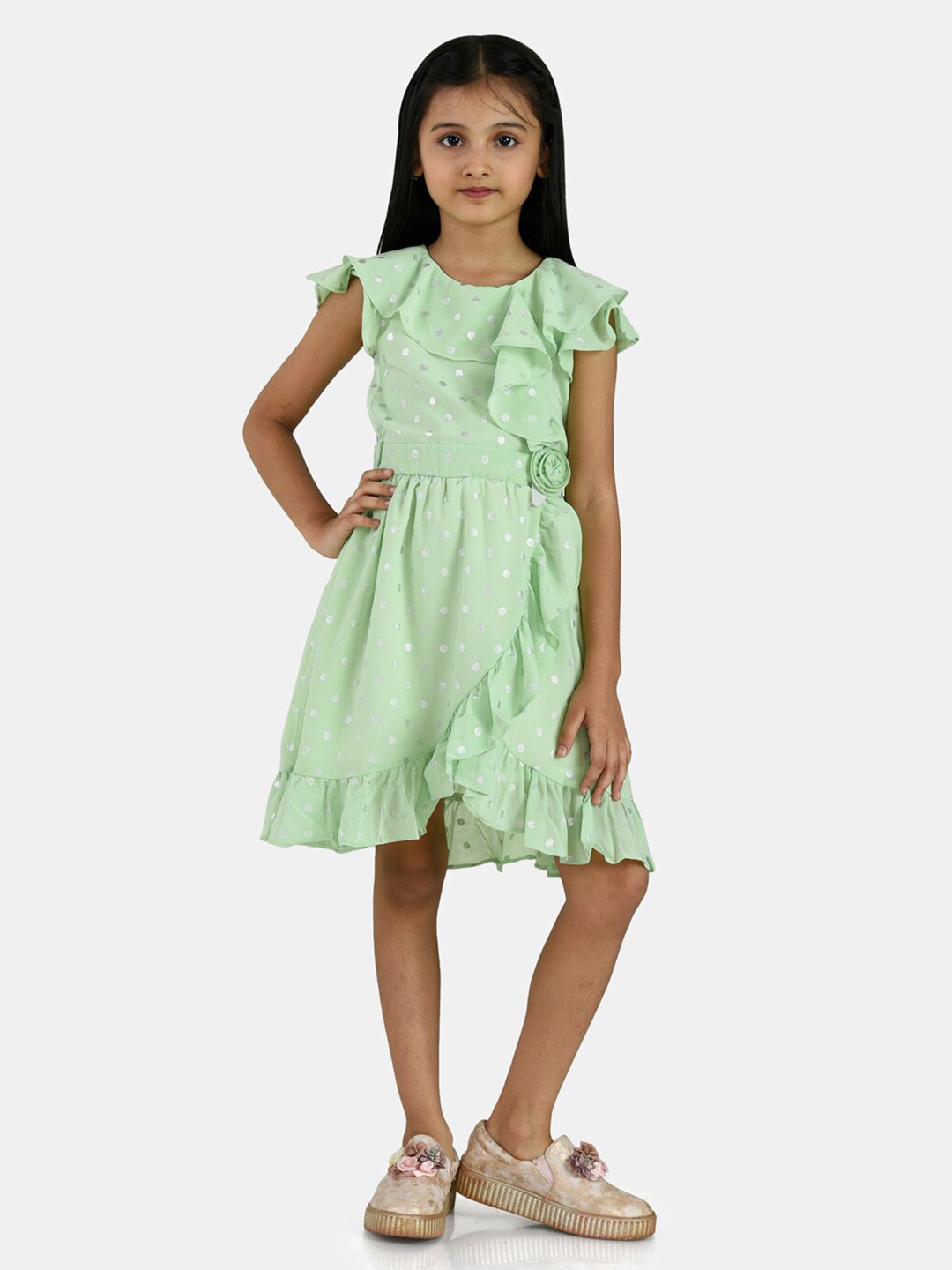 

Peppermint Green Chiffon Dress