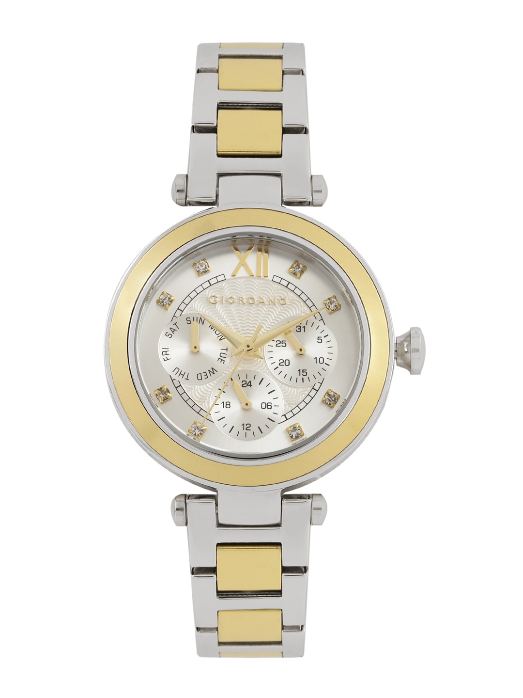 

GIORDANO Women Silver-Toned Multifunction Analogue Watch 2773-11