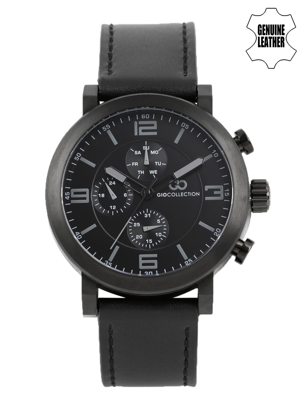 

GIO COLLECTION Men Black Multi-Function Watch G1012-08