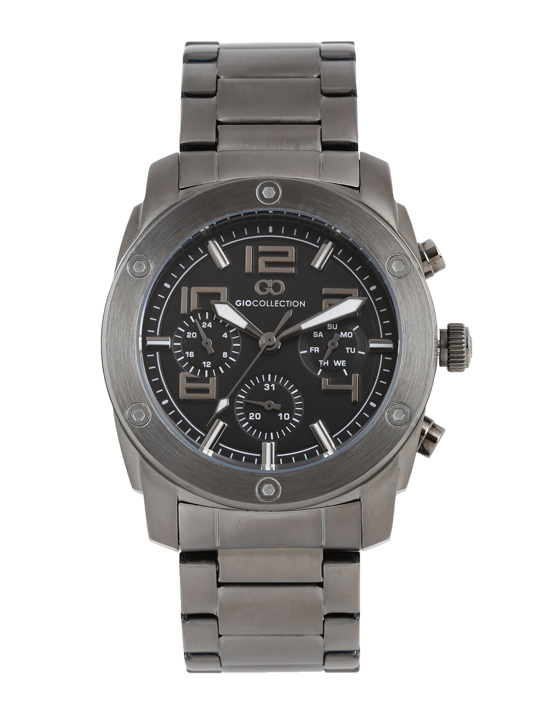 

GIO COLLECTION Men Black Multifunction Analogue Watch G1015-55