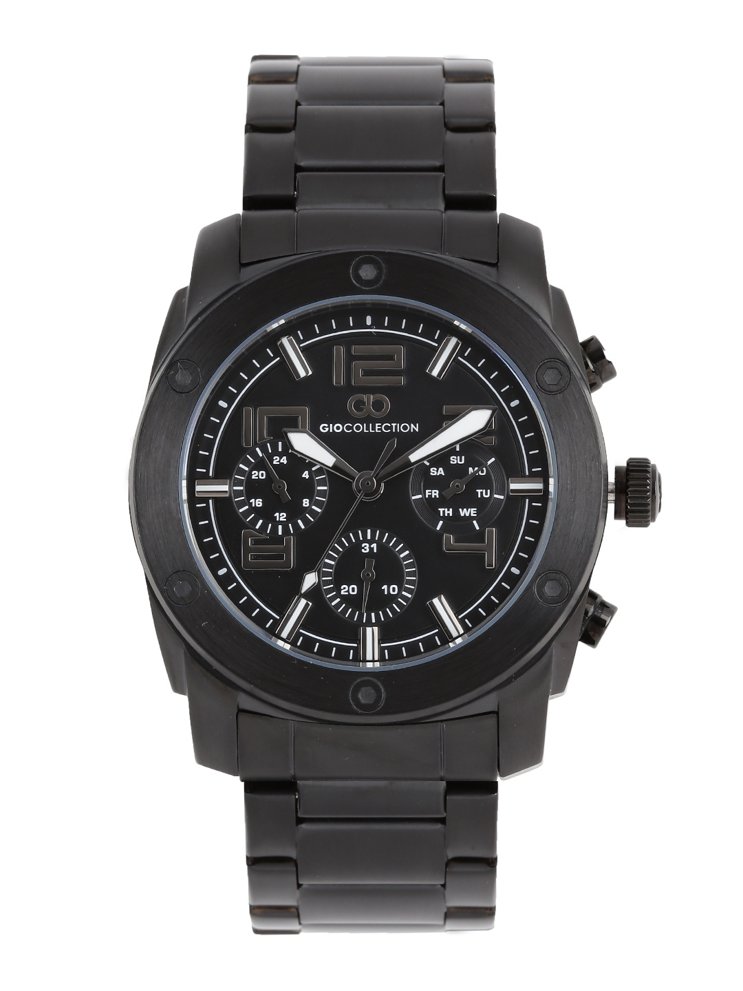 

GIO COLLECTION Men Black Multifunction Analogue Watch G1015-66