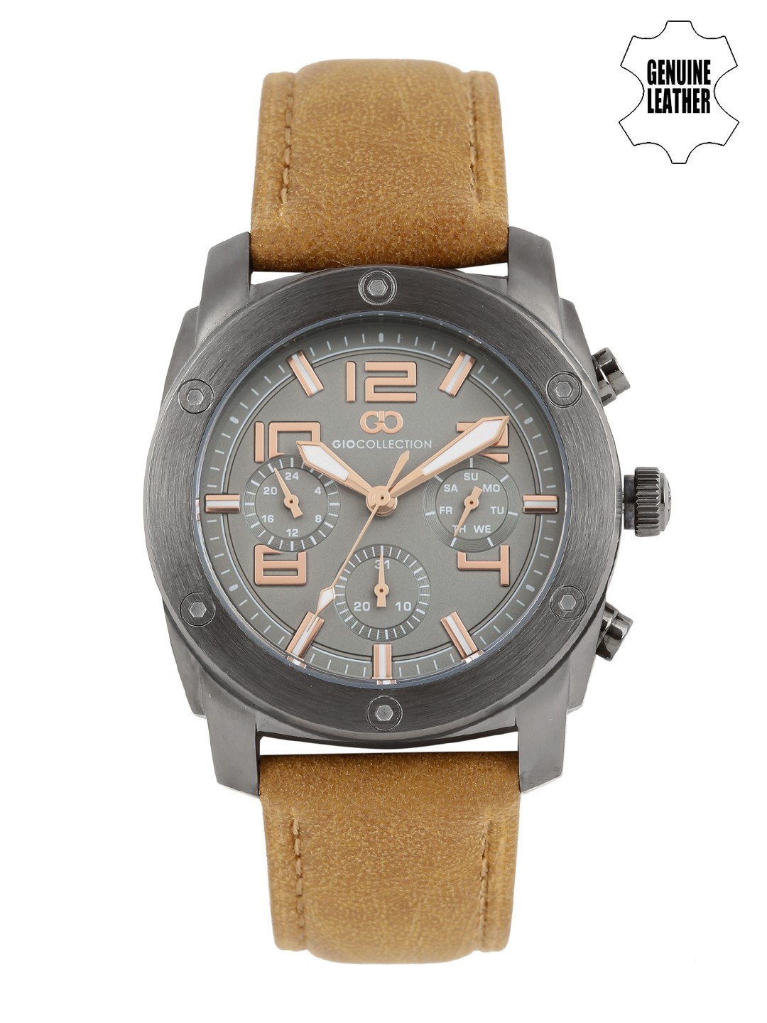 

GIO COLLECTION Men Grey Multifunction Analogue Watch G1016-05