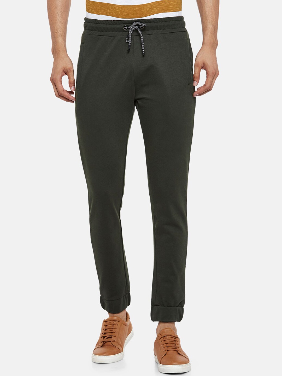 

People Men Olive Green Joggers