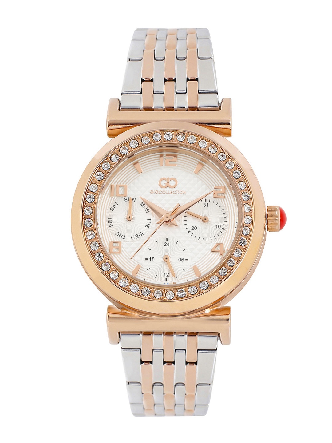 

GIO COLLECTION Women Silver-Toned Analogue Watch G2021-55