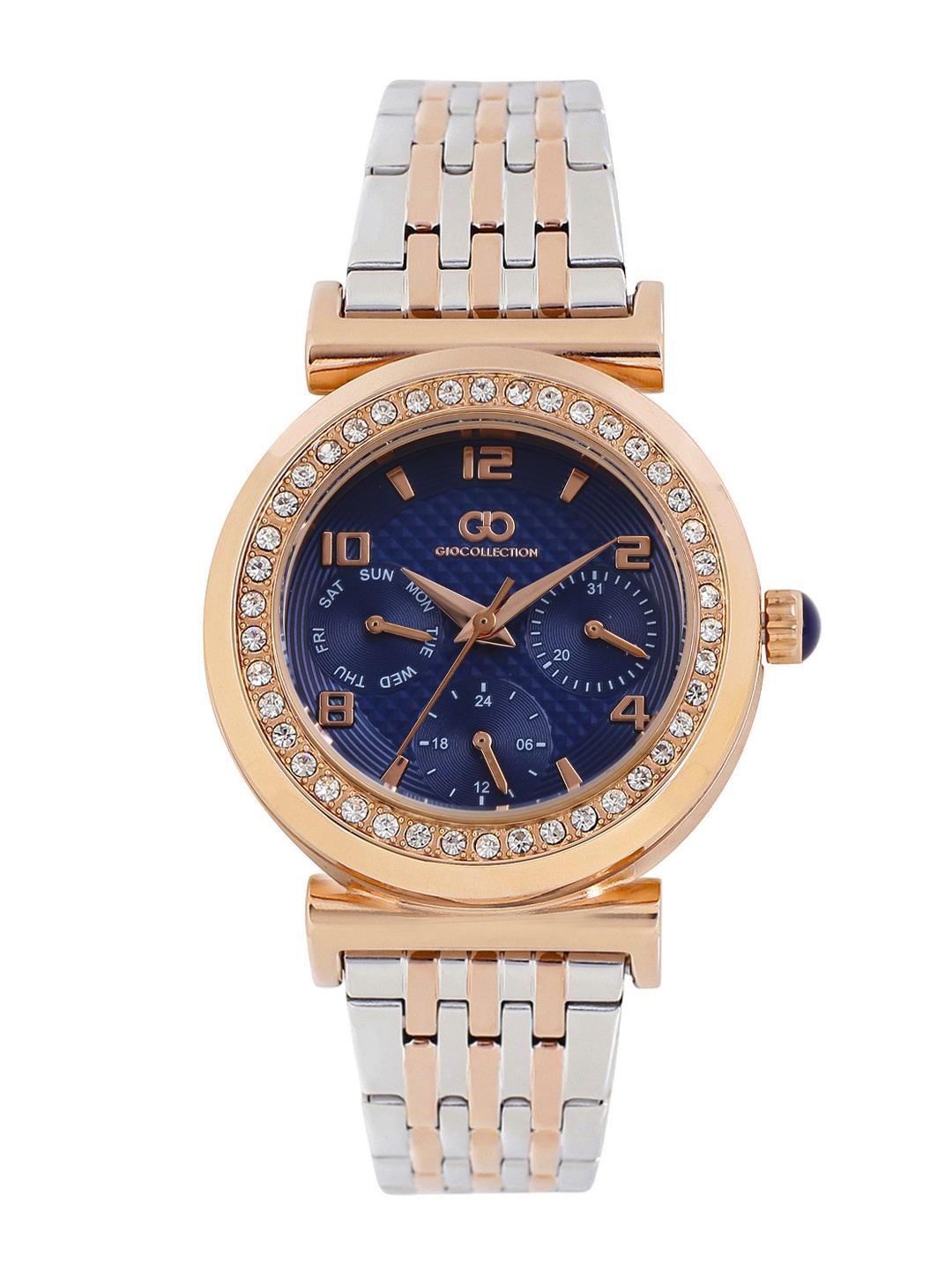 

GIO COLLECTION Women Navy Multifunction Analogue Watch G2021-66, Navy blue