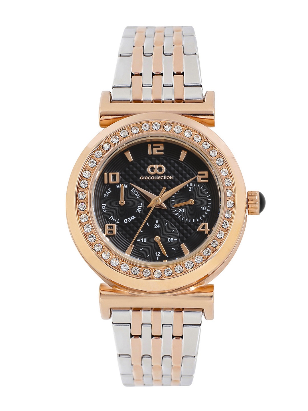 

GIO COLLECTION Women Black Multifunction Analogue Watch G2021-77