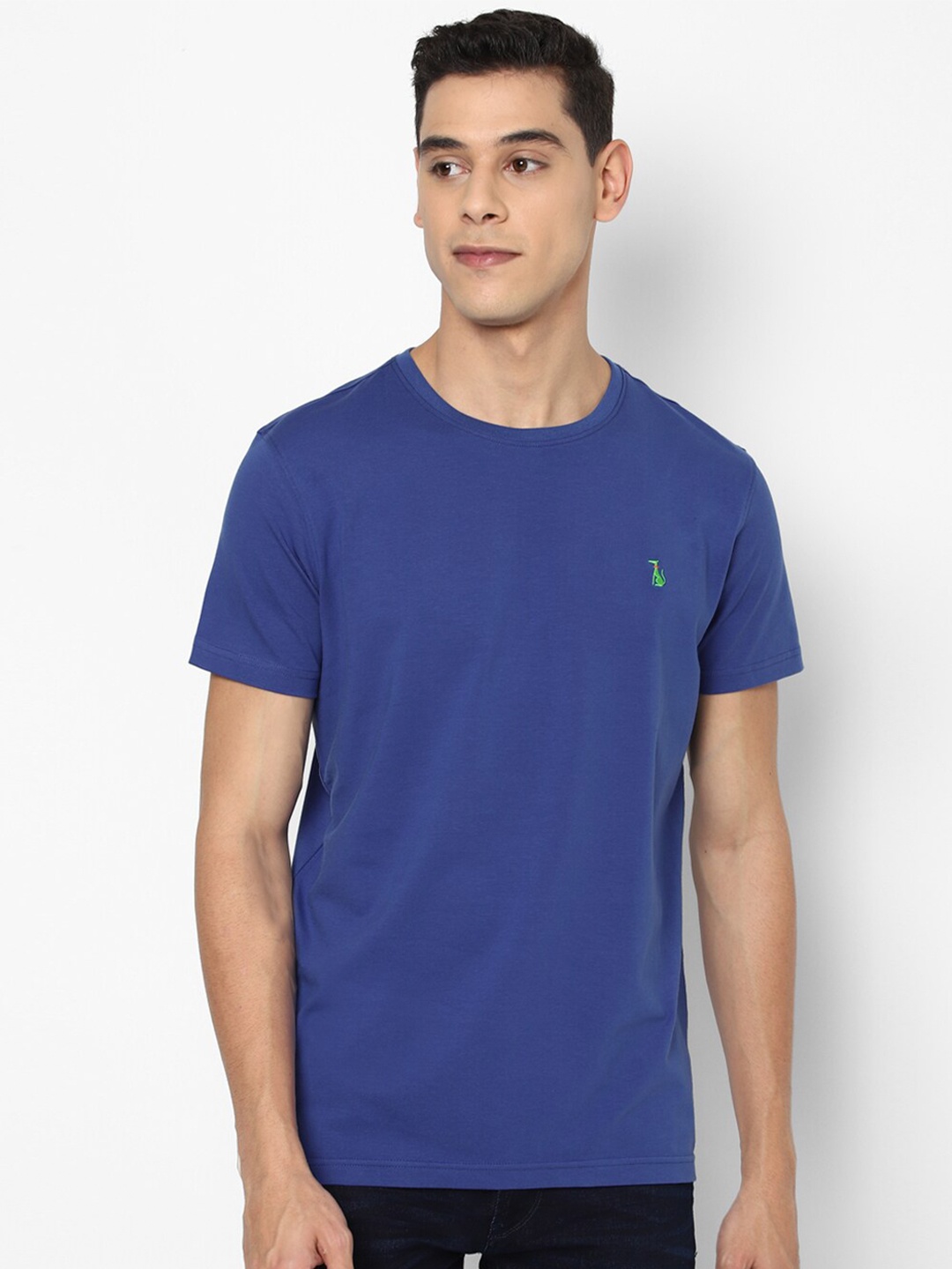 

SIMON CARTER LONDON Men Blue Slim Fit T-shirt