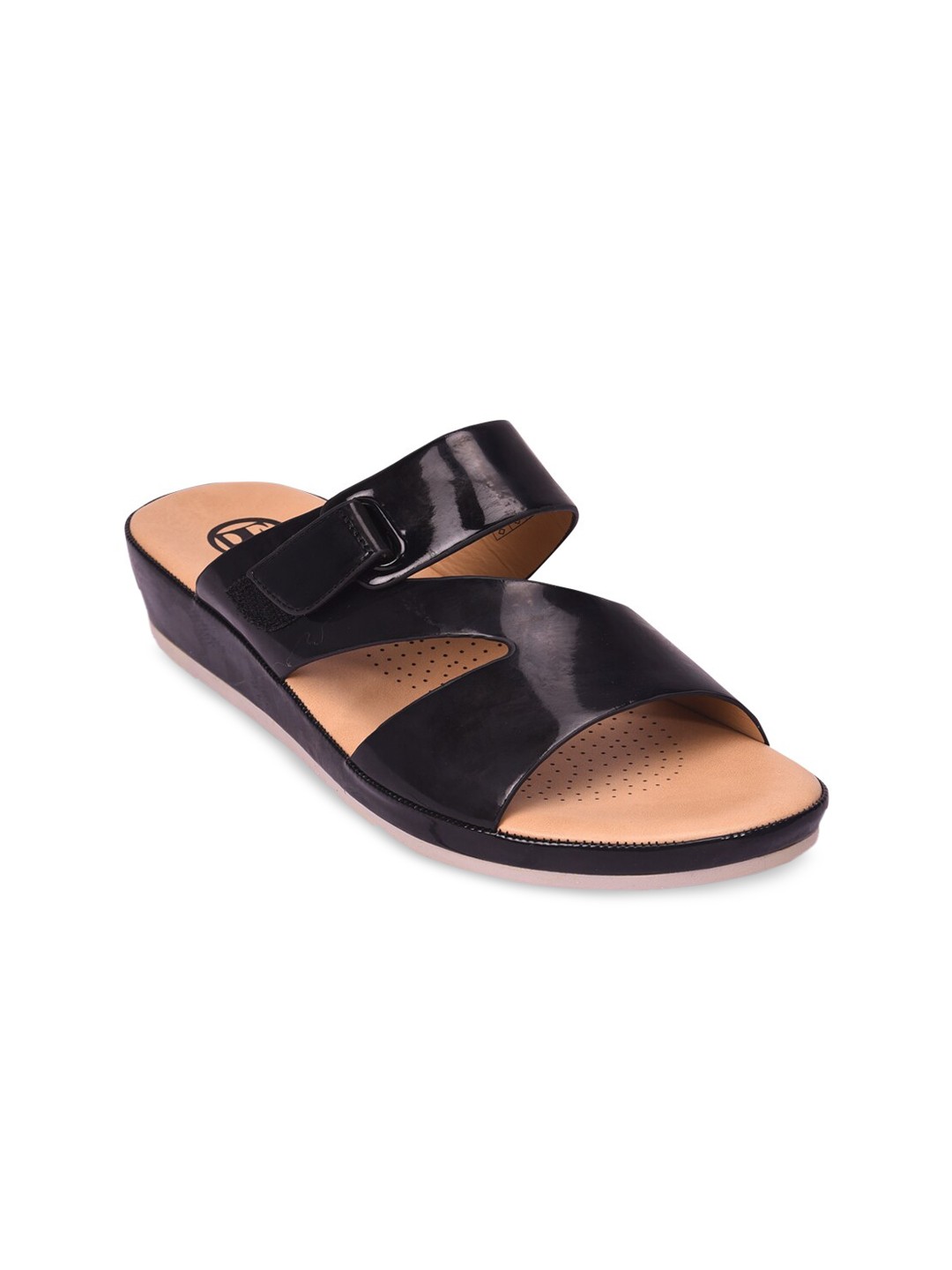 

Pavers England Black Wedge Sandals